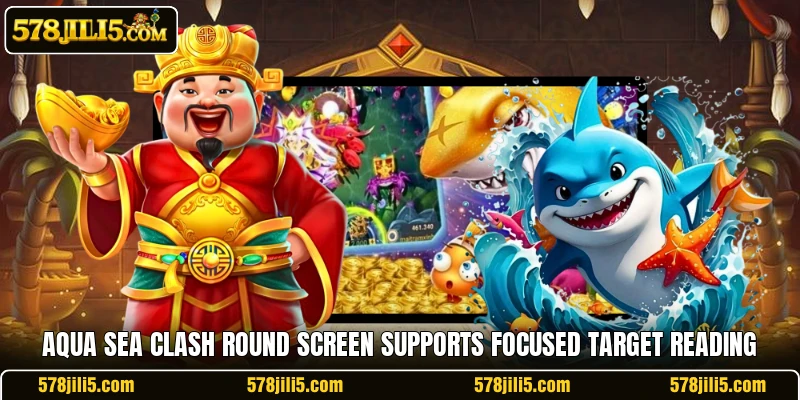 Aqua Sea Clash round screen supports focused target reading