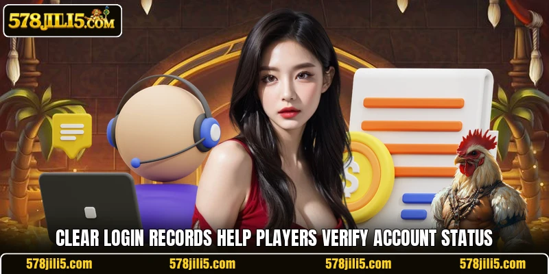 Clear login records help players verify account status