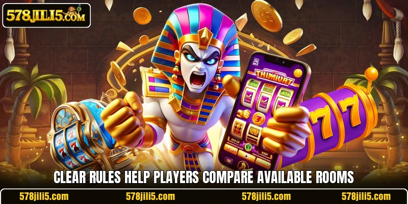 Clear rules help players compare available rooms