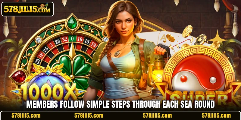Members follow simple steps through each sea round
