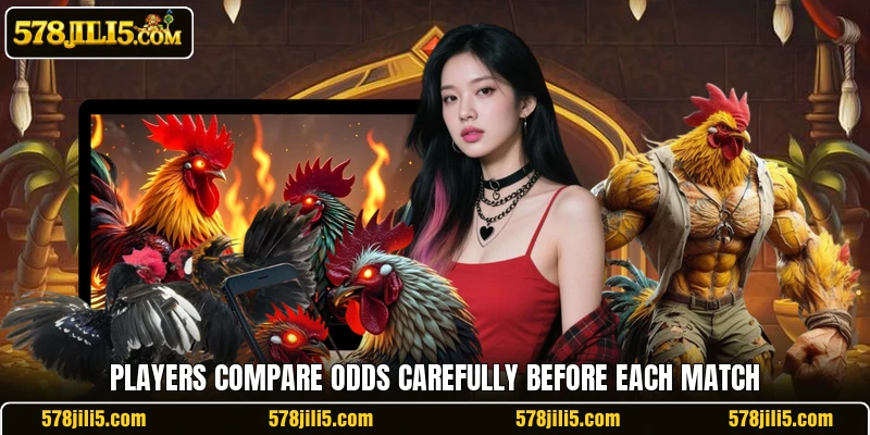 Players compare odds carefully before each match