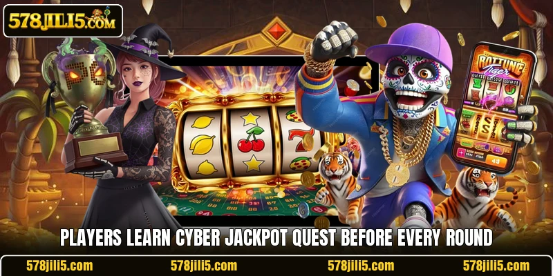 Players learn Cyber Jackpot Quest before every round