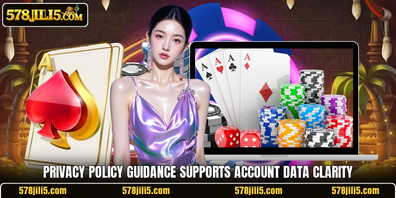 Privacy policy guidance supports account data clarity