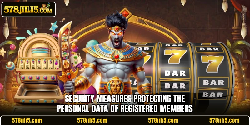 Security measures protecting the personal data of registered members