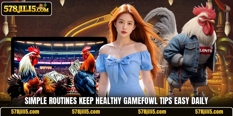 Simple routines keep healthy gamefowl tips easy daily
